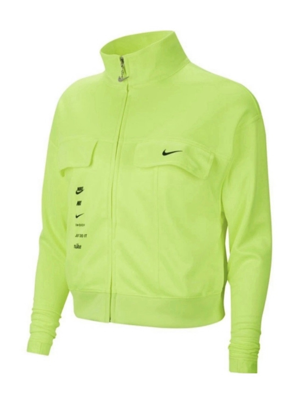 Nike Sportswear Track Jacket Yellow Full-Zip Women's Size 2X